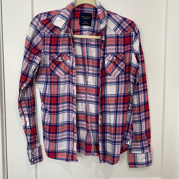 American Eagle Outfitters Tops - Light Flannel Shirt